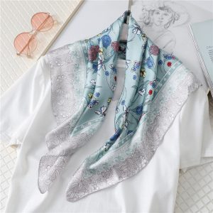 Foulard Pour Cheveux 70 Indigo - Romance