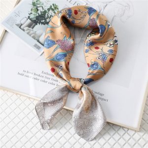 Foulard Pour Cheveux 70 Beige - Romance