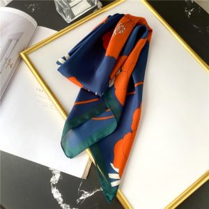 Foulard Pour Cheveux 70 Bleu - Orléanne