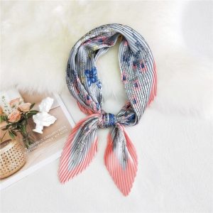 Foulard Pour Cheveux Plissé Rose - Eponine