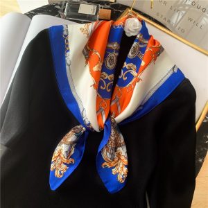 Foulard Pour Cheveux 70 Bleu - Elia
