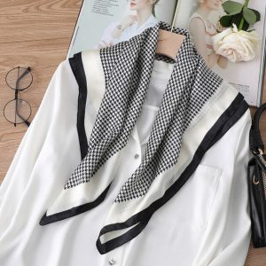 Foulard Pour Cheveux 70 Noir - Réjane
