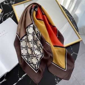 Foulard Pour Cheveux 70 Brun - Gazielle