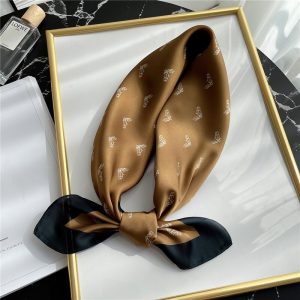 Foulard Pour Cheveux 70 Marron - Eléa