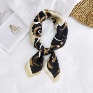 Foulard Pour Cheveux 70 Noir - Vinea