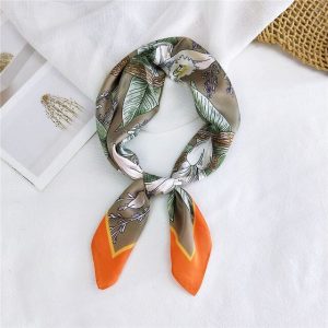 Foulard Pour Cheveux 70 Orange - Juline