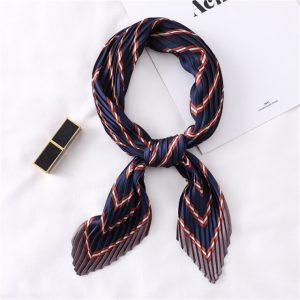 Foulard Pour Cheveux Plissé Marine - Zia