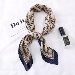 Foulard Pour Cheveux Plissé Beige - Zia