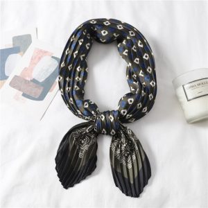 Foulard Pour Cheveux Plissé Kaki - Elisine
