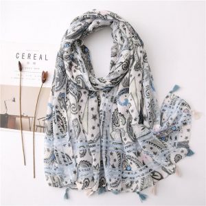 Foulard Pour Femme 180 Blanc - Hulda