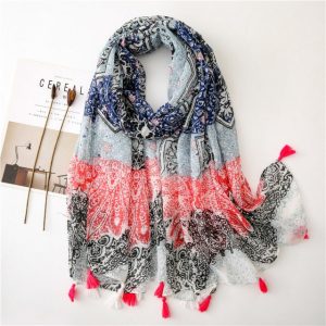 Foulard Pour Femme 180 Bleu - Kristin