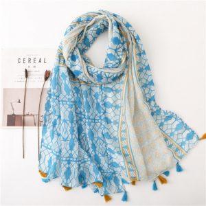 Foulard Pour Femme 180 Bleu - Dagny