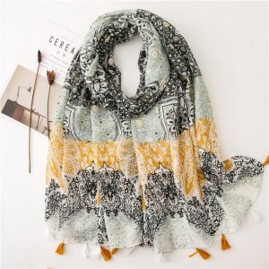 Foulard Pour Femme 180 Vert - Kristin