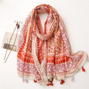 Foulard Pour Femme 180 Orange - Dagmar Bohème