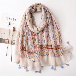 Foulard Pour Femme 180 Beige - Helga