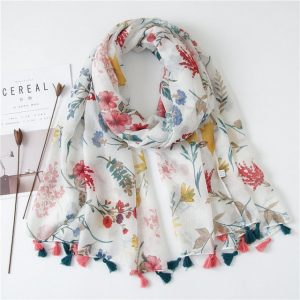 Foulard Pour Femme 180 Blanc - Maja