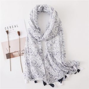 Foulard Pour Femme 180 Blanc - Hella