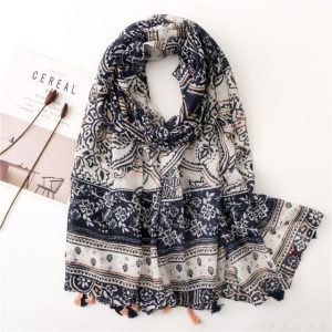 Foulard Pour Femme 180 Bleu - Gunda
