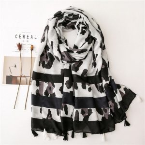 Foulard Pour Femme 180 Blanc - Lis