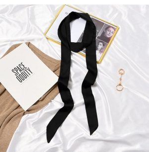 Ceinture Foulard Femme Robe Pantalon Noir Uni