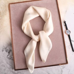 Foulard Pour Cheveux 50 Blanc - Uni