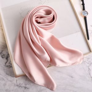 Foulard Pour Cheveux 50 Rose - Uni