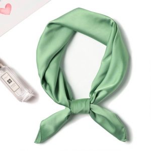 Foulard Pour Cheveux 50 Vert Émeraude - Uni