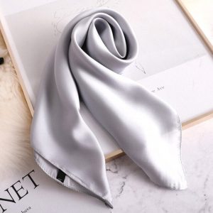 Foulard Pour Cheveux 50 Gris - Uni