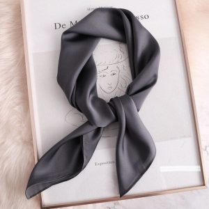 Foulard Pour Cheveux 50 Anthracite - Uni