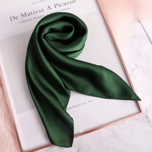 Foulard Pour Cheveux 50 Vert - Uni