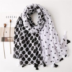 Foulard Pour Femme 180 Noir - Hailee