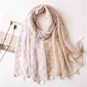 Foulard Pour Femme 180 Beige - Hailee
