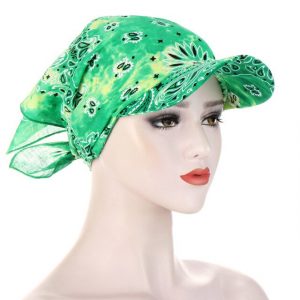 Casquette Foulard Chimio Vert Bohème