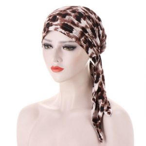 Foulard Luna Long Chimio Brun Savane