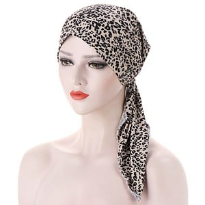 Foulard Sophie Long Chimio Petit Léopard