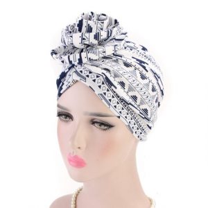 Foulard Turban Chimio Blanc - Evremonde