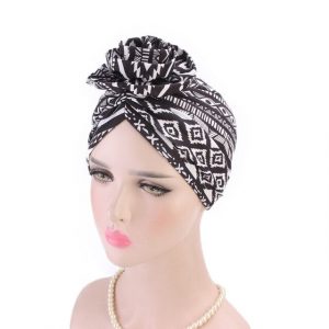 Foulard Turban Chimio Noir - Ezéphérine