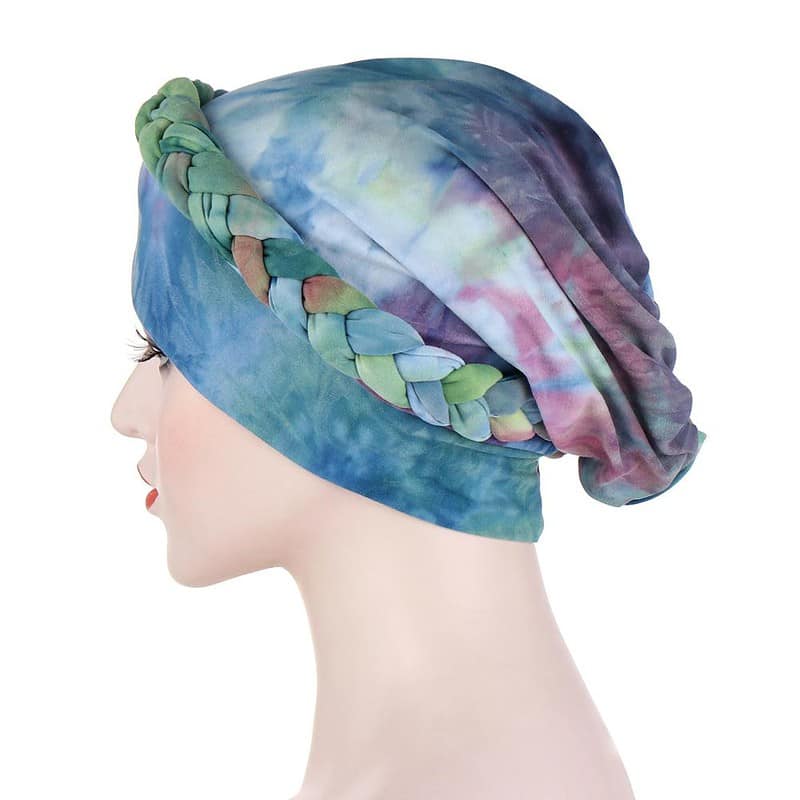 Foulard Turban Chimio Vert - Norianne – Image 3