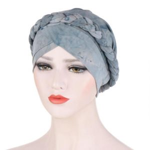 Foulard Turban Chimio Gris - Norianne
