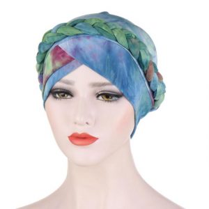 Foulard Turban Chimio Vert - Norianne