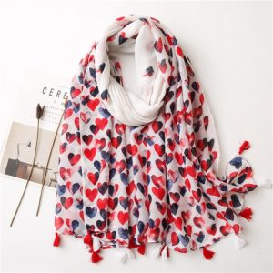Foulard Pour Femme 180 Blanc - Katja