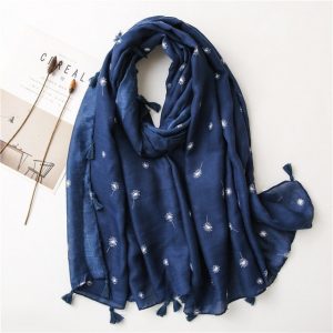 Foulard Pour Femme 180 Bleu - Essi