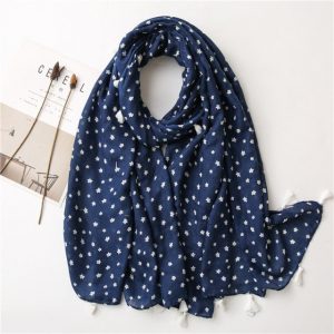 Foulard Pour Femme 180 Bleu - Evie