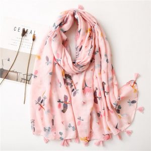 Foulard Pour Femme 180 Rose - Lilya