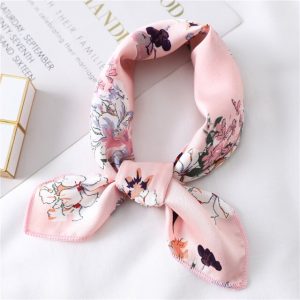 Foulard Pour Cheveux 50 Rose - Printanier