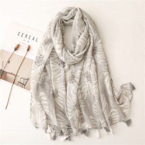 Foulard Pour Femme 180 Gris - Anja