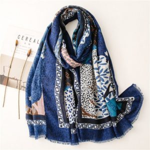 Foulard Pour Femme 180 Bleu - Kaija