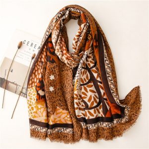 Foulard Pour Femme 180 Marron - Kaija
