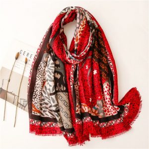 Foulard Pour Femme 180 Rouge- Kaija