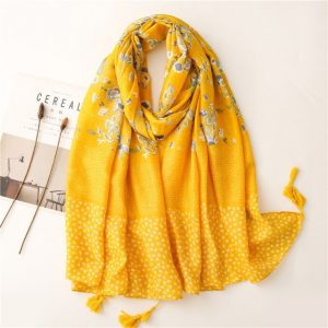 Foulard Pour Femme 180 Jaune - Frida Liberty